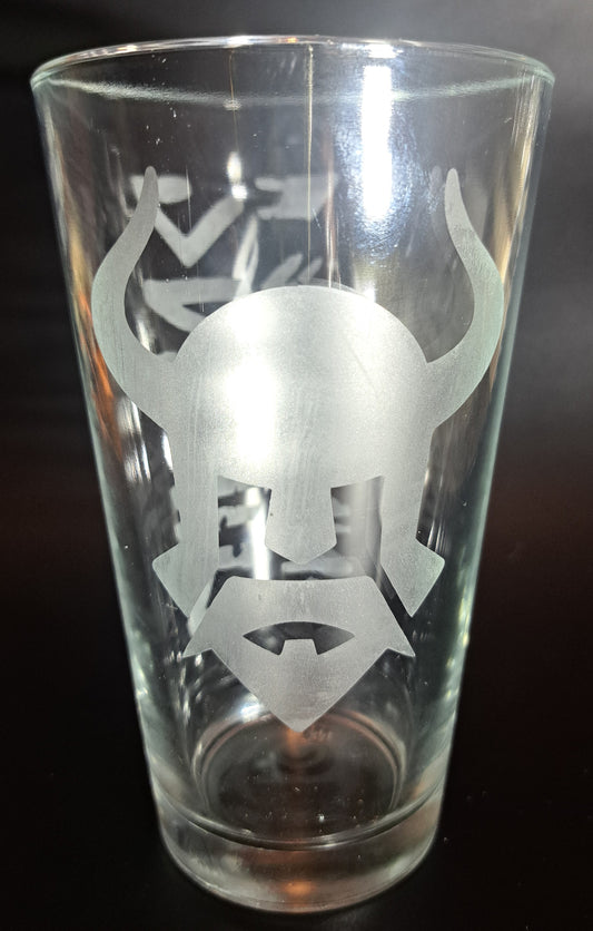 Etched Pint Glass